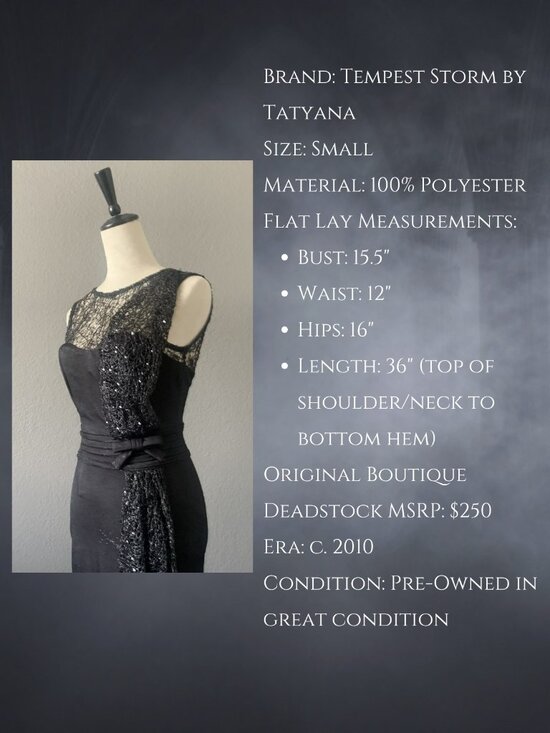 Tatyana Dresses & Skirts - 🪦 Tempest Storm by Tatyana Black Widow Dress 🪦